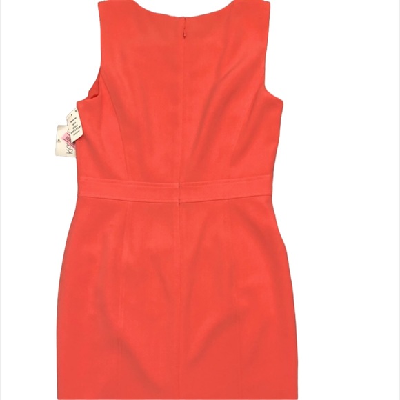 Dillards KASPER Beautiful Nectar/Coral Sheath Dress w/Banded Waist- Full Lining - Picture 4 of 9